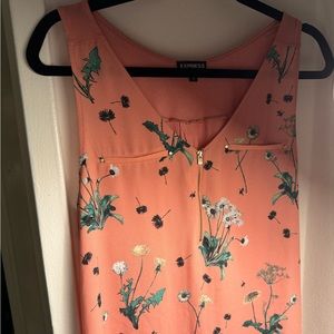 express floral summery blouse/tank top
